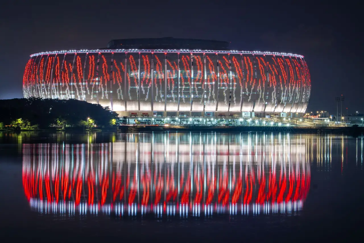杭州亚运场馆夜景工程中LED洗墙灯与点光源的选型要点正文配图 1